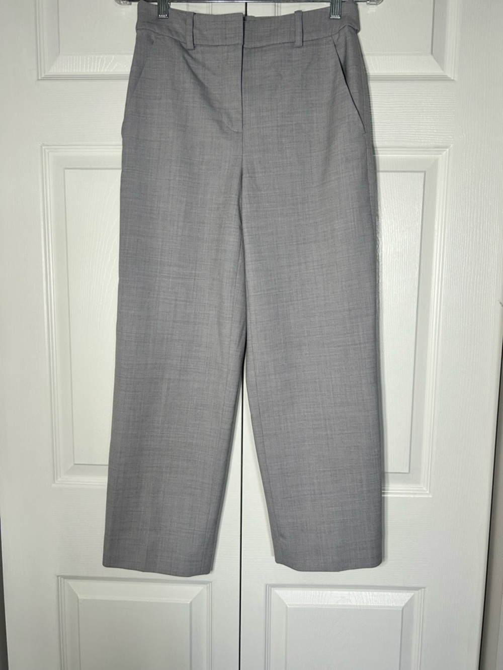 Club Monaco Straight-Leg Dress Pants in Light Gray